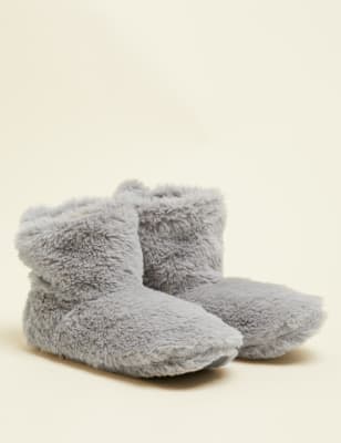 m&s womens slipper boots