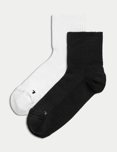 5pk Cotton Rich Cushioned Crew Socks, Goodmove