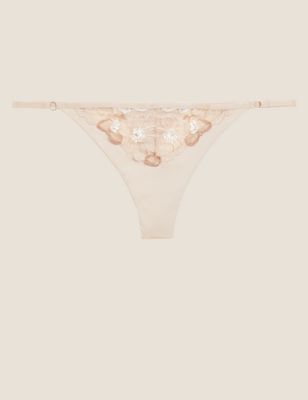 Embrace Embroidered Thong