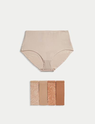 M&S Briefs Brazilian Style No VPL 12 14 16 18 Tobacco Cinnamon or