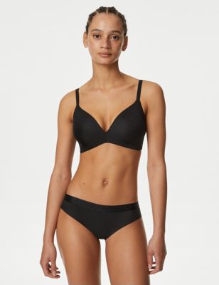 MARKS & SPENCER M&S Firm Control Sheer Striped Wear Your Own Bra