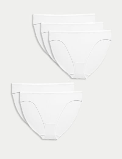 Buy Latte Nude No VPL High Leg Knickers 3 Pack - 24, Knickers