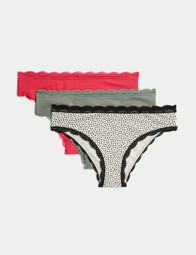 e-Tax  20.0% OFF on Marks & Spencer Women High Leg Knickers Cotton Lycra  5pk Multi-Color