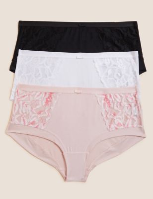 3pk Wildblooms High Rise Knicker Shorts