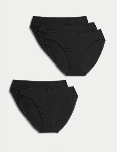 Women's Cotton Modal High-Leg Brief Underwear in Nightfall Navy Blue size  Large