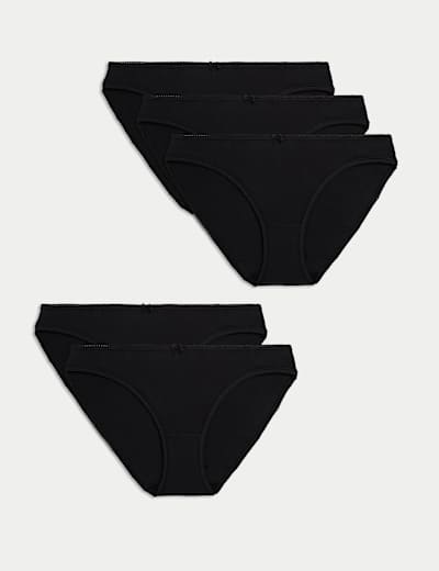 5pk Cotton Lycra High Rise Shorts M S Collection M S