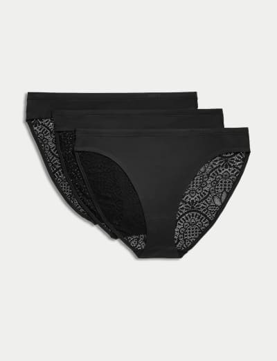 3pk Flexifit Modal High Leg Knickers Body by M S M S