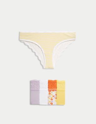 M&S Collection 3pk Sumptuously Soft™ Bikini Knickers - ShopStyle Panties