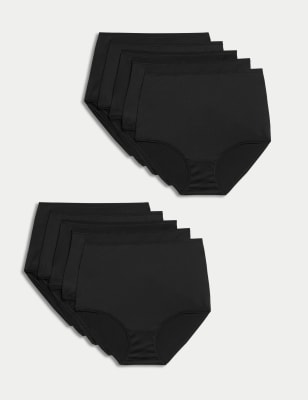 5pk No VPL Microfibre Full Briefs M S Collection M S