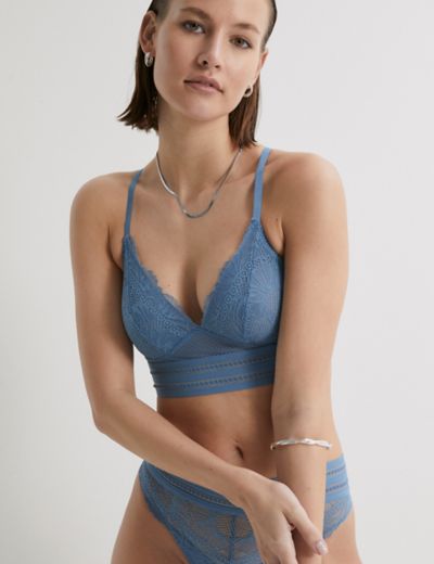 Cool Comfort™ Cotton Rich Non Wired Bralette, Body by M&S