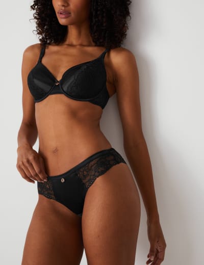 Silk Lace Wired Balcony Bra A E Rosie M S