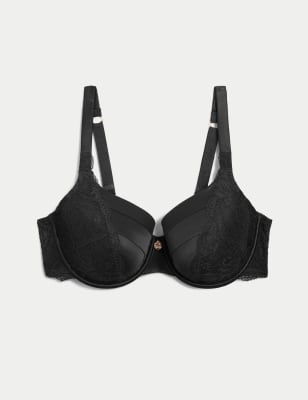 Silk & Lace Wired Balcony Bra A-E, Rosie