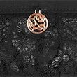 Silk & Lace Thong - black