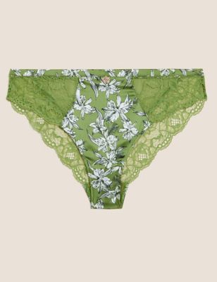 Brazilian Knickers UK 8 M&S Rosie for Autograph Embroidered with Satin NUDE BNWT