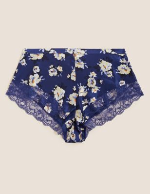 Midnight Rose Silk French Knickers