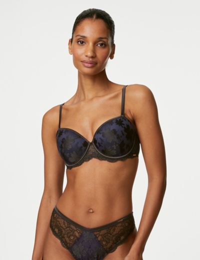 Wild Blooms Non-Padded Full Cup Bra Set A-E