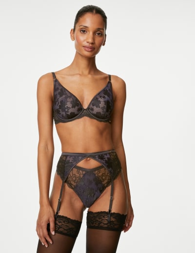 Peekaboo bras and see-through suspenders feature in M&S's new