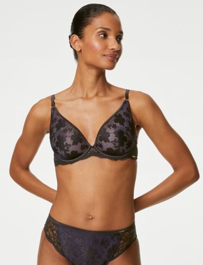 Aster Sparkle Lace Wired Balcony Bra Sets A-E