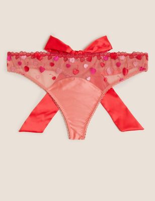 Christelle Embroidered Thong