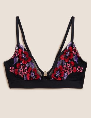 Isabella Embroidered Non Wired Bralette