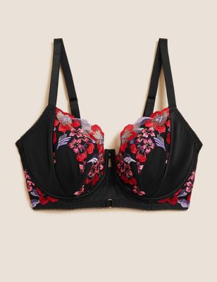 Isabella Embroidered Wired Balcony Bra F-H