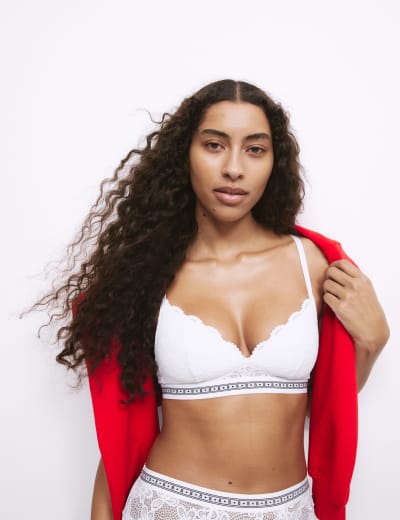 sloggi GO All Around Bralette, White, One Size