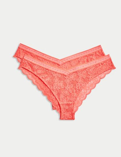 2pk Cleo Lace Miami Knickers, B by Boutique