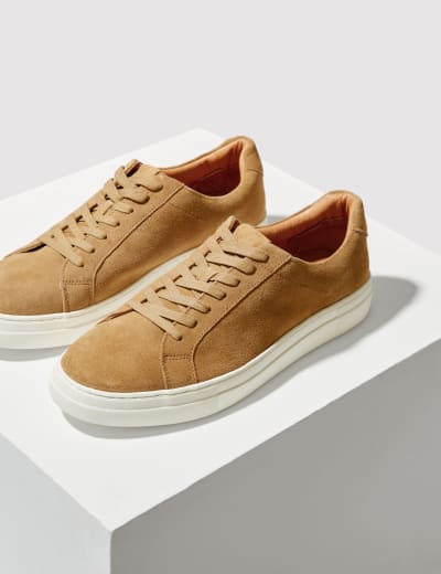 Suede Lace Up Trainers Autograph M S
