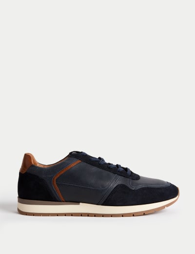 Lace Up Trainers with Freshfeet M S Collection M S