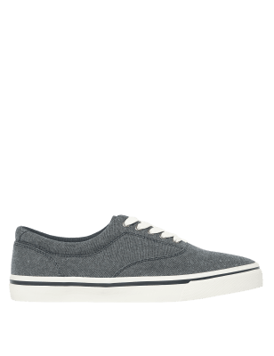 canvas lace up pumps