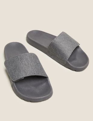maliyar leather slip on peppermint sliders
