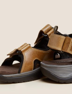 Leather Riptape Sandals