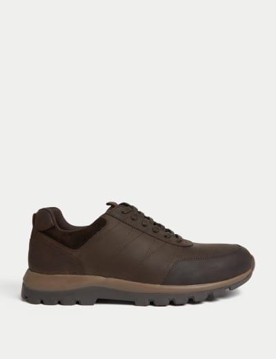 Suede Rip Stop Waterproof Walking Shoes M S Collection M S