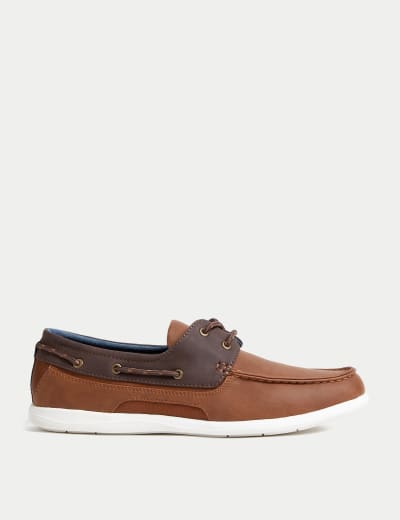 Leather Deck Shoes M S Collection M S