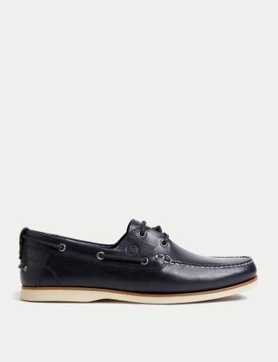 Leather Deck Shoes M S Collection M S