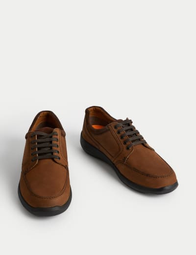 Wide Fit Airflex Leather Derby Shoes M S Collection M S