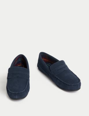 mens moccasin slippers uk