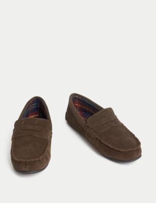 marks and spencer mens moccasin slippers