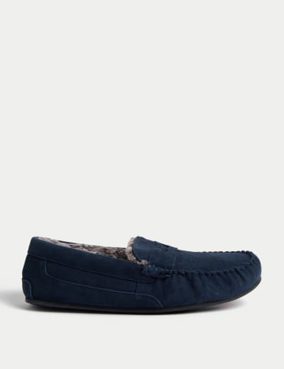 Personalised Men s Herringbone Slippers M S Collection M S