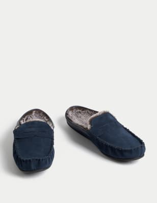 mens slippers marks and spencer