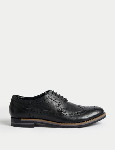 Wide Fit Leather Brogues M S Collection M S