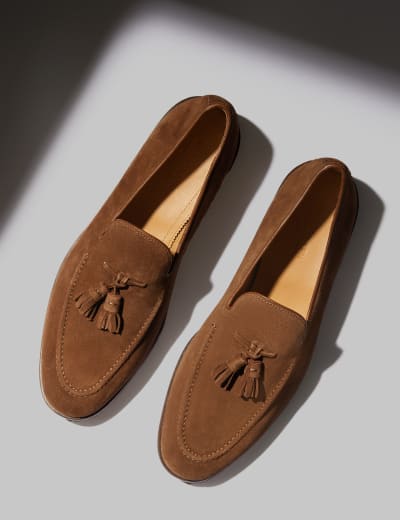 Leather Deck Shoes M S Collection M S