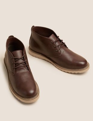 Mens Boots | Leather Chukka Brogues & Boots For Men | M&S IE