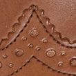 Leather Almond Toe Brogues - chestnut