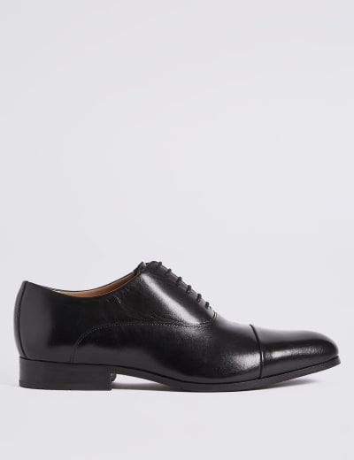 Wide Fit Leather Oxford Shoes M S SARTORIAL M S