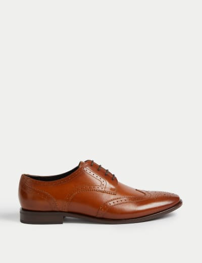 Leather brogue shoes outlet