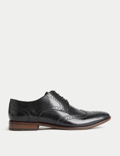 Patent Lace Up Flatform Brogues, M&S Collection