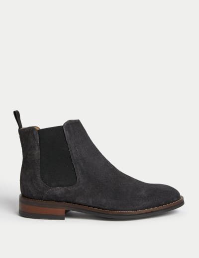 Suede Pull On Chelsea Boots M S Collection M S