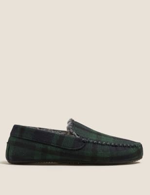 marks and spencer mens moccasin slippers