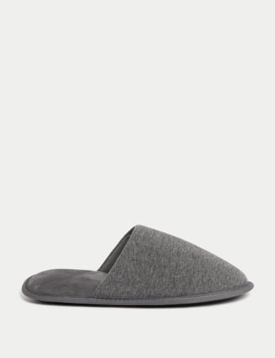 M&s leather slippers sales